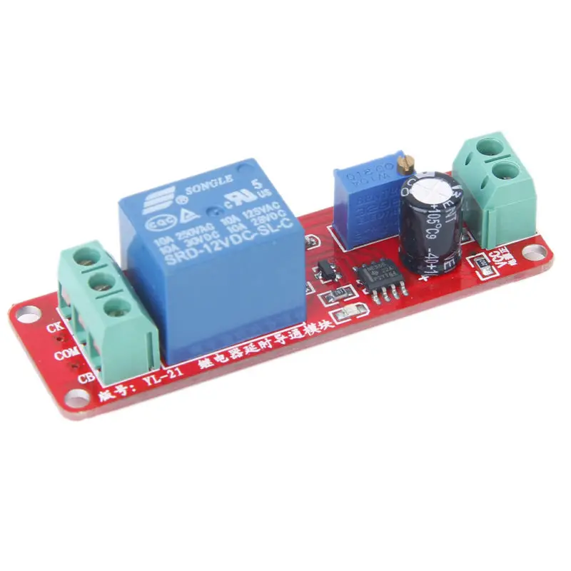 

Adjustable 0-10 Seconds Time Timer Delay Module Switch NE555 Oscillator DC 12V