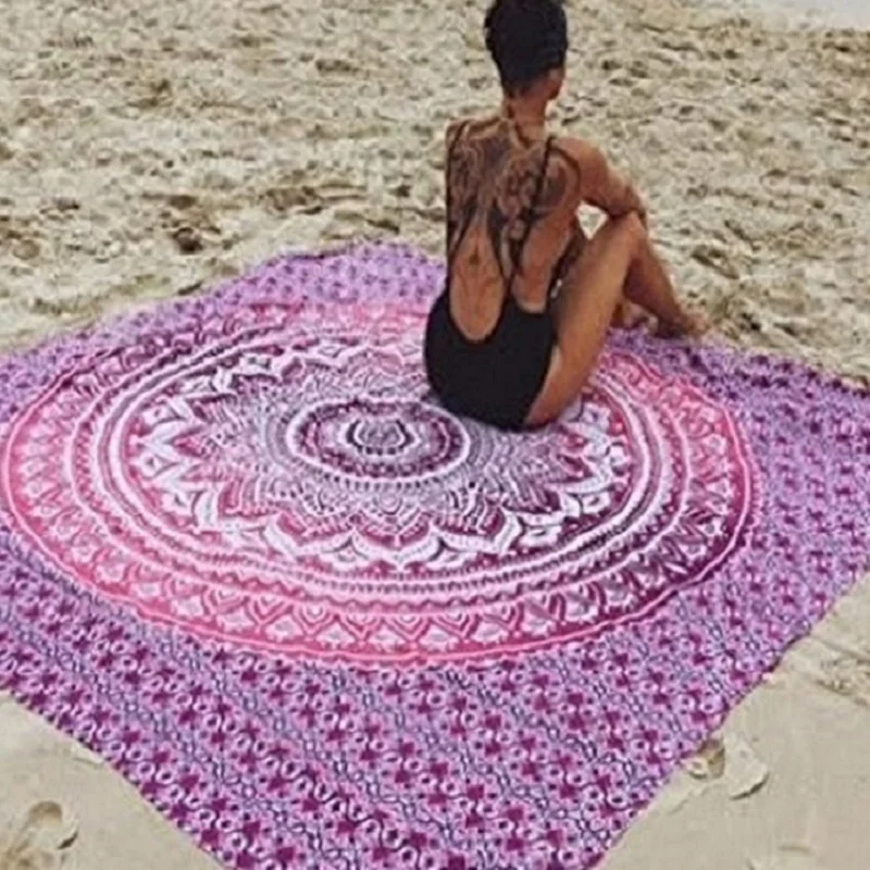 

CAMMITEVER Table Cloth Hot New Indian Mandala Tapestry Hippie Home Decorative Wall Hanging Boho Beach Towel Yoga Mat Bedspread