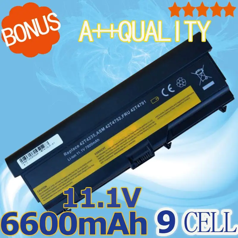 6600 мАч 11 1 В Аккумулятор для ноутбука Lenovo 42T4708 42T4709 42T4710 42T4712 42T4714 42T4715 42T4731 42T4733 42T4735