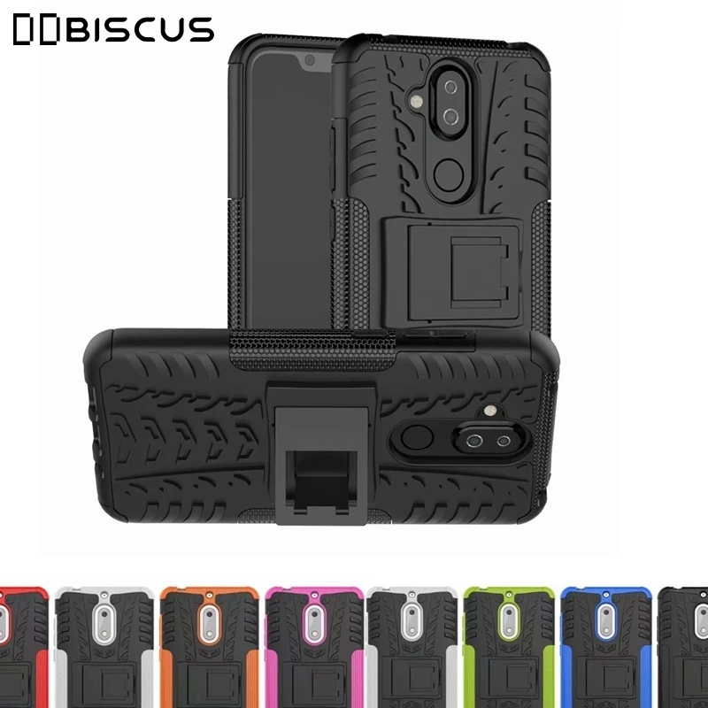 

Heavy Duty Armor Hard Plastic Soft Silicone Case For Nokia X5 X6 X7 1 2 3 5 8 6 3.1 5.1 6.1 Plus 7.1 8.1 3.2 4.2 Stand PC Cover