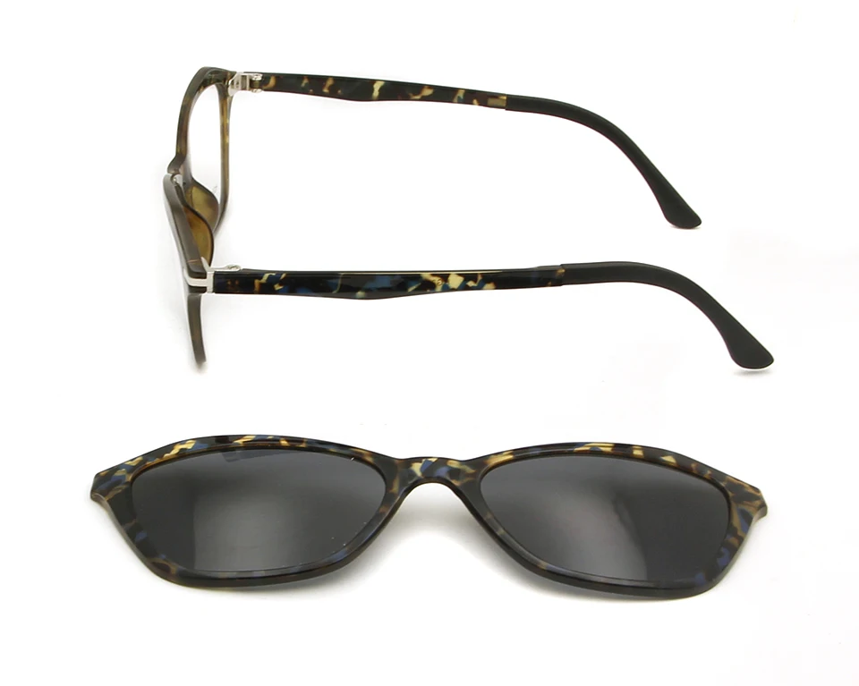 ESNBIE Sexy Ultem Cat Eye Glasses Frames For Women Magnetic Eyeglasses Frame With Polarized Clip On Sunglasses Plastic Titanium