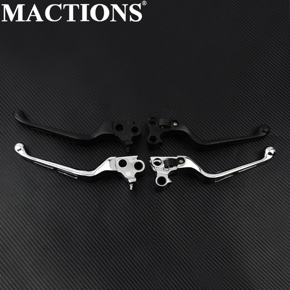 

Motorbike Black/ Chrome Brake Clutch Levers Aluminum CNC For Harley 1996-2003 XL 1996-2016 Dyna 96-14 SFTL 1996-2007 FL