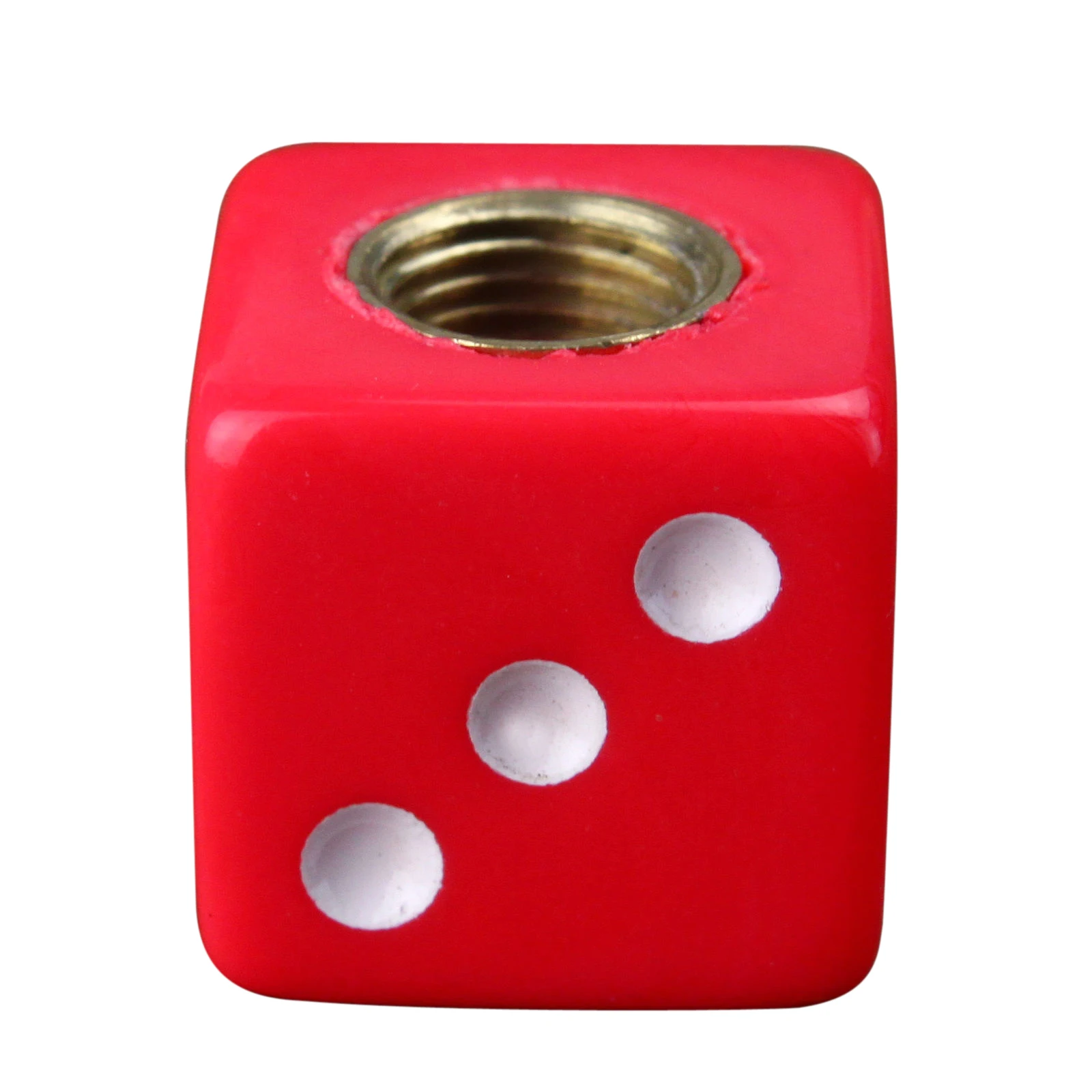 4 x Red Dice Tire air Valve Stem Caps Bike ATV Wheel Rimsin Valve from