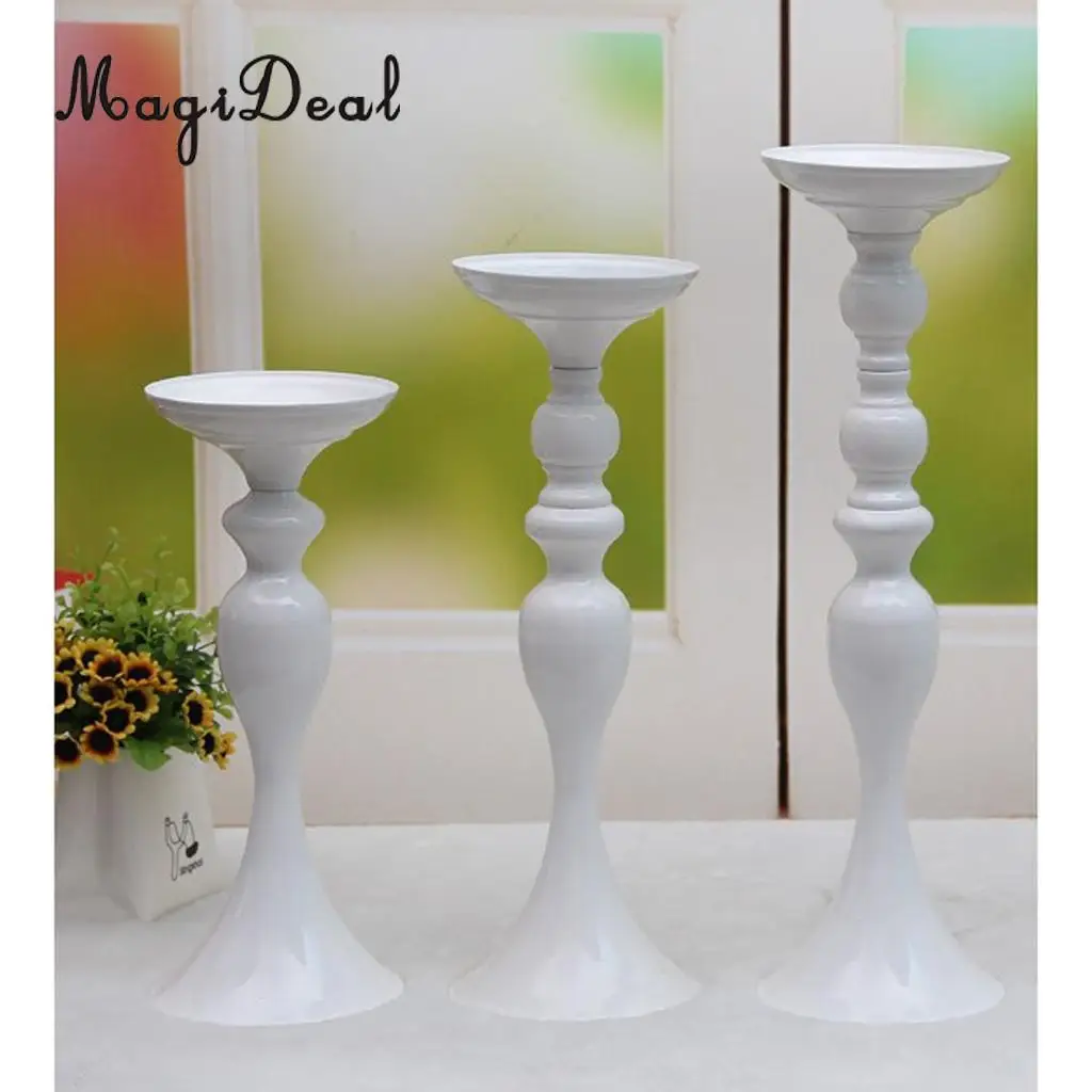 MagiDeal Tabletop Floor Stand Candle Holder Metal Flower Vase Home Decor Centerpiece Tabletop Decor