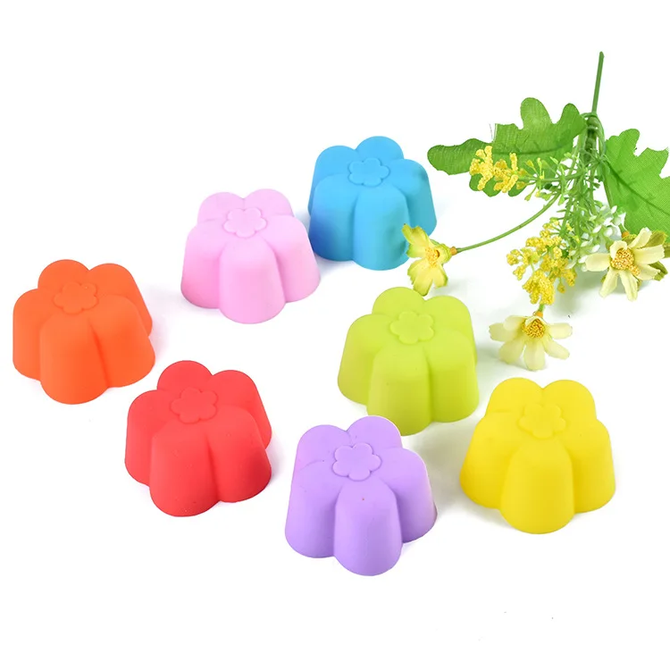 5cmPlumflowerShapedCandyResinMoldsSiliconeHandSoapMold