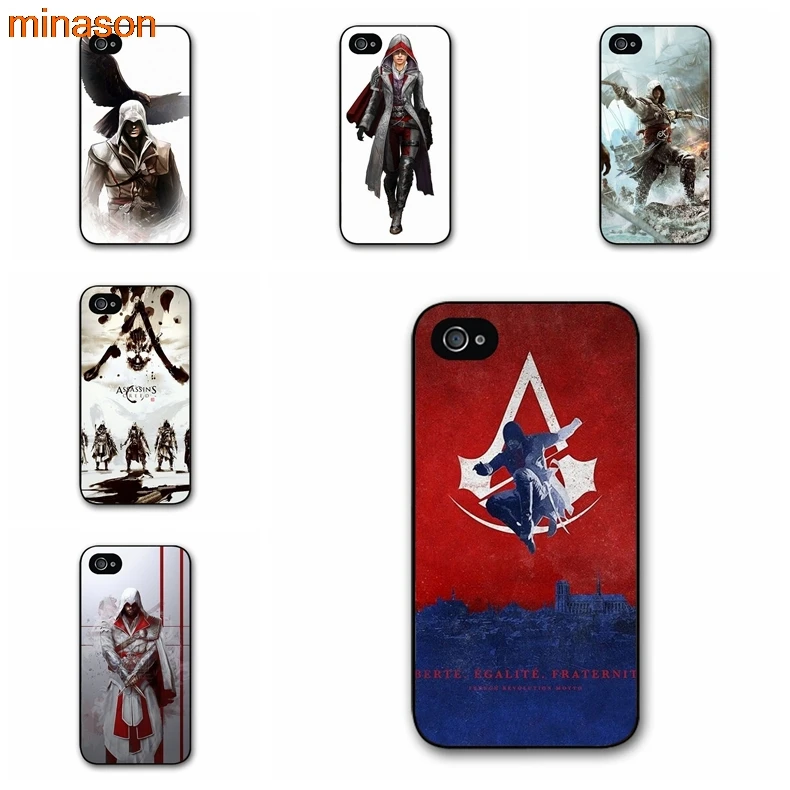Minason Assassins Creed 4 чехол для iPhone 4S 5 5S 5C 6 S 7 8 плюс Samsung Galaxy S5 S6 Примечание 2 3 F010 |