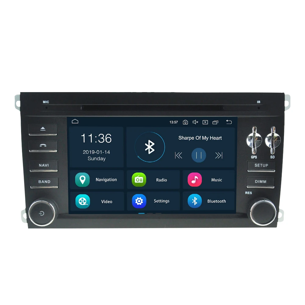 Excellent Support Apple Carplay Android 9.0 Car GPS DVD Multimedia Player For Porsche Cayenne 2003-2010 Auto radio Navigation Stereo 64G 1