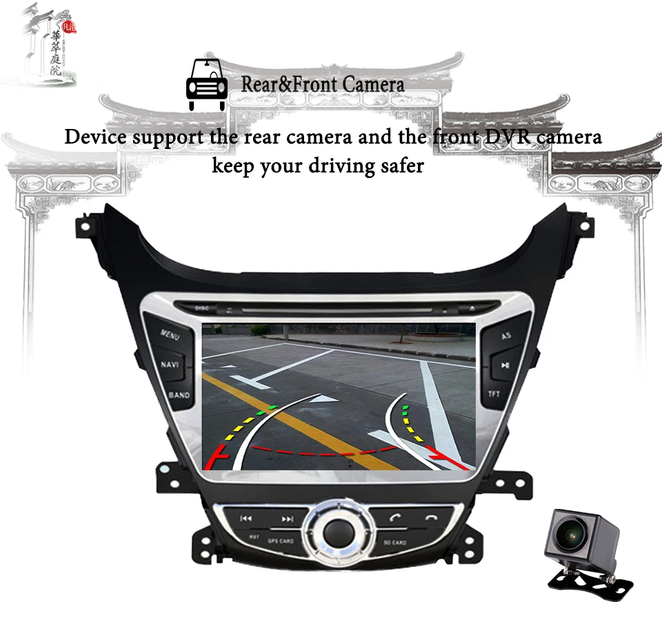 Flash Deal Octa Core Android 9.0 4GB+64G ROM Car DVD Player Navigation GPS Video music Fit Hyundai Elantra 2014 2015  Radio Stereo Audio 14