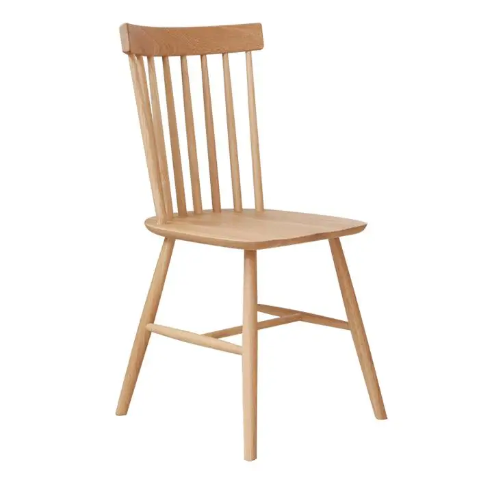 Wenshayi Полный Твердый деревянный стул белый дуб Северный стул современный простой бревенчатый цвет черный орех задний стул - Цвет: style 5