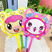 1 лот = 32 шт.! мультфильм Выражение Симпатичные Шариковая ручка/Вентилятор ручка/мультфильм подарок/студенческие награды/канцелярские и офис поставщика