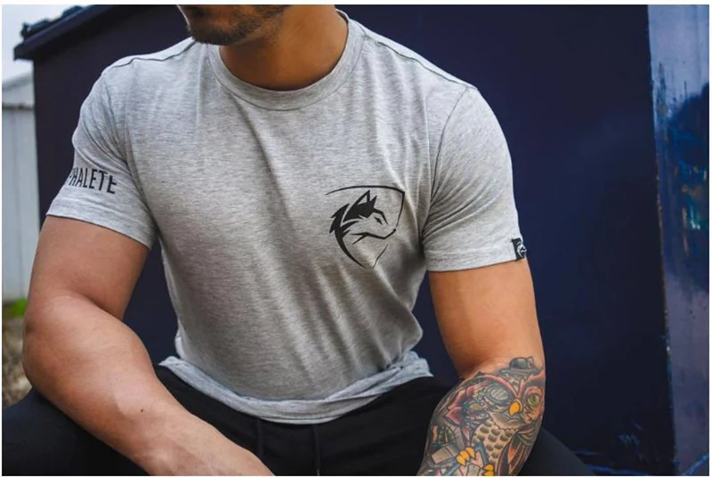 Новая Спортивная футболка Rashgard, Мужская футболка для бега, Мужская футболка для спортзала, тренировочная одежда, хлопковая дышащая Спортивная футболка для бега, топ для фитнеса