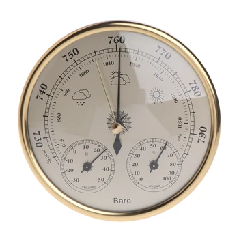

Wall Mounted Household Barometer Thermometer Hygrometer Weather Station Hanging