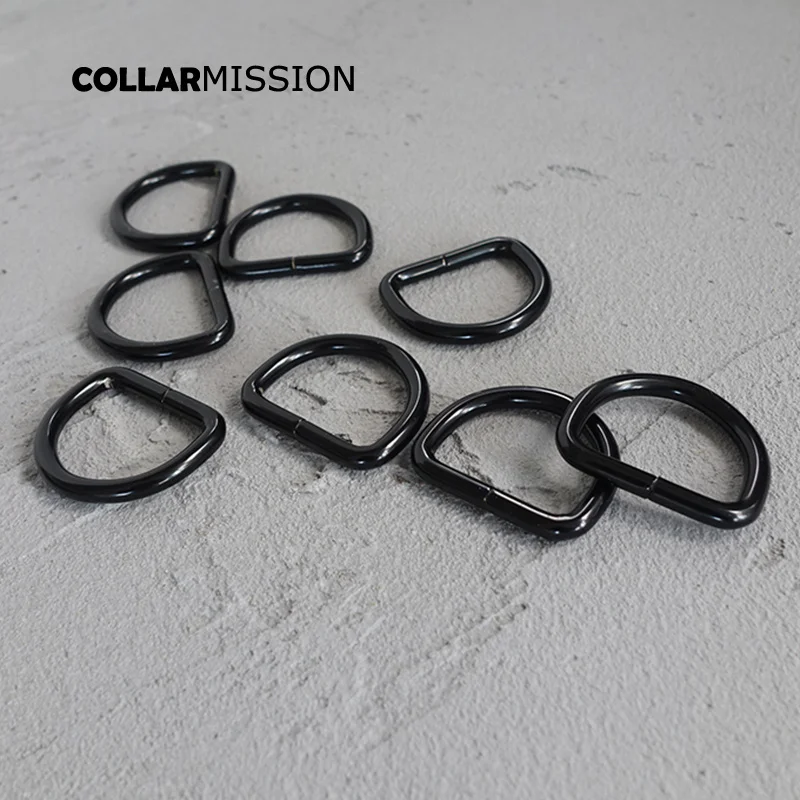

Retailing D rings for 25mm Webbing Dog Collar Chain leather belt Plated metal buckle Semi ring Ribbon clasp Knapsack belt DK25HX