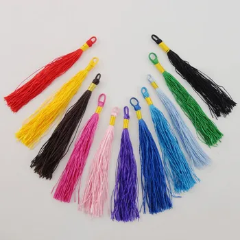 

94mm Mixed Chinese Handmade Calendar Curtain Tassel Fringe Purl Macrame Pendant DIY Jewelry Accessories Making 100 PCS