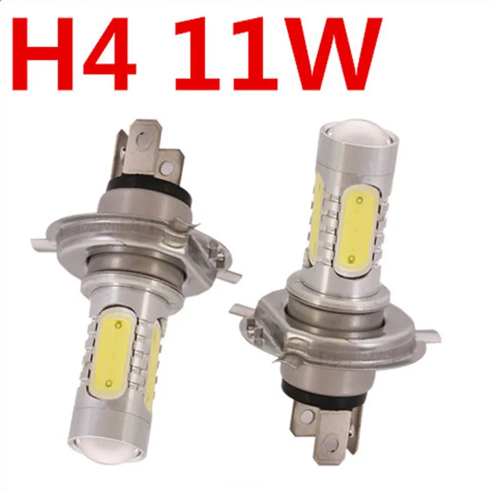 

Free Shipping Led H4 11W Auto Led 12V White Fog Light Parking Headlight Car Led Light Bulb Lamp Xenon for ford focus Car Styling