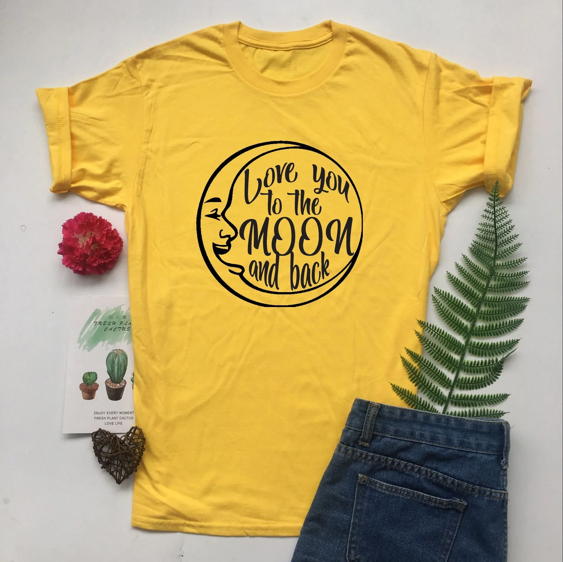 

kuakuayu HJN Valentine Shirt I Love You To The Moon And Back Shirt Valentine Day T Shirt Couple Shirt Unisex Top Tee
