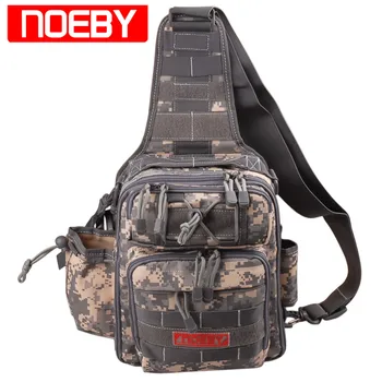 

Noeby Fishing Bag 28*21*9.5cm Outdoor Fishing Tackle Bags Waterproof Backpack Crossbody Messenger Sling Waist Bag Bolsa Pesca
