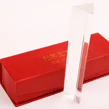 3x3x15 см обучающая физическая оптическая стеклянная научная школа эксперимент обучающие средства подарок на день рождения для детей треугольная призма