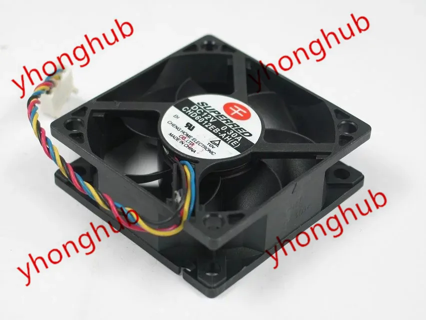 

SUPEREED CHD6012EB-AH DC 12V 0.30A 3-проводной 60x60x20 мм вентилятор охлаждения сервера