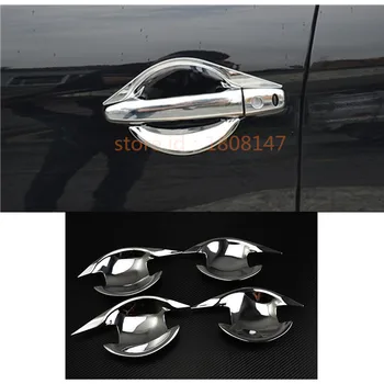 

Car Cover Protection Detector Trim ABS Chrome External Armrest Bowl Stick Lamp Frame 4pcs For Mitsubishi ASX 2013 2014 2015