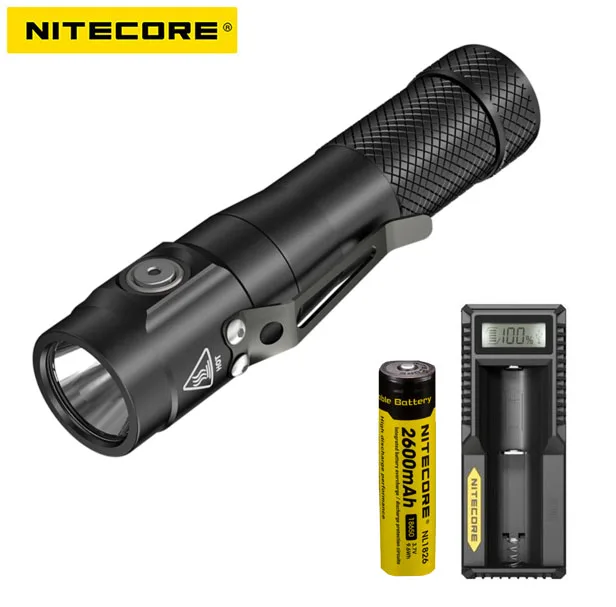 

NITECORE EC30 1800 Lumens CREE XHP35 HD LED Flashlight Waterproof +nitecore UM10 charger +nitecore 2600 battery ace