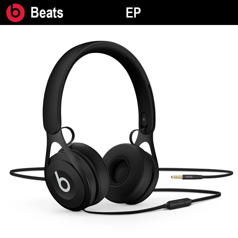 

Original Beats EP Wired On-Ear Headphone Battery-free For Unlimited Playback Adjustable Vertical Sliders Fine-tuned Acoustics
