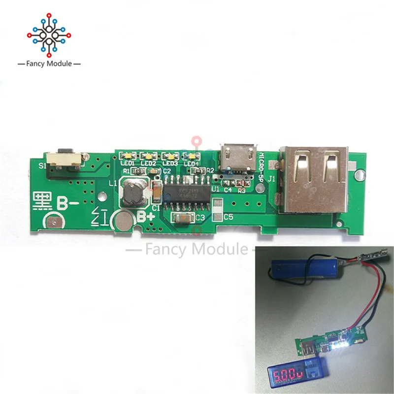 

5V 1A Power Bank Charger PCB Board Charging Circuit Board Step Up Boost Module for Mobile Power Bank