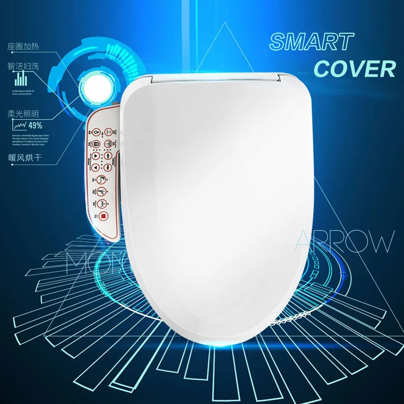 

Intelligent toilet lid, electric toilet seat cover, household washing heating cleaner