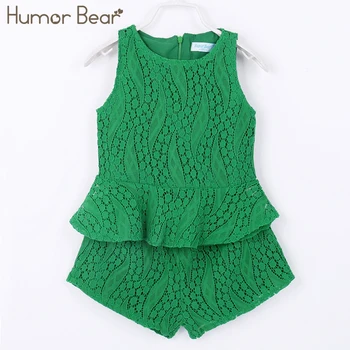 

Humor Bear Baby Kids Summer clothes Girl Clothes 2019 Brand Girls Clothing Sets Children Clothing Toddler Girl Tops+ Pant 2-6Y