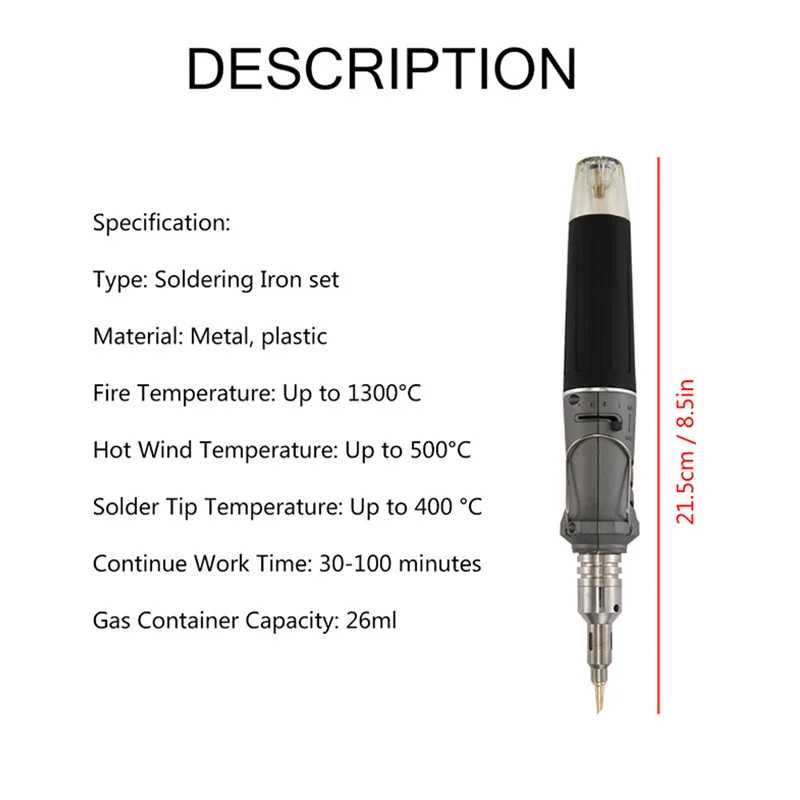 10 в 1 Набор Газовый паяльник портативный пластмассовый сварочный инструмент набор аксессуаров хороший инструмент