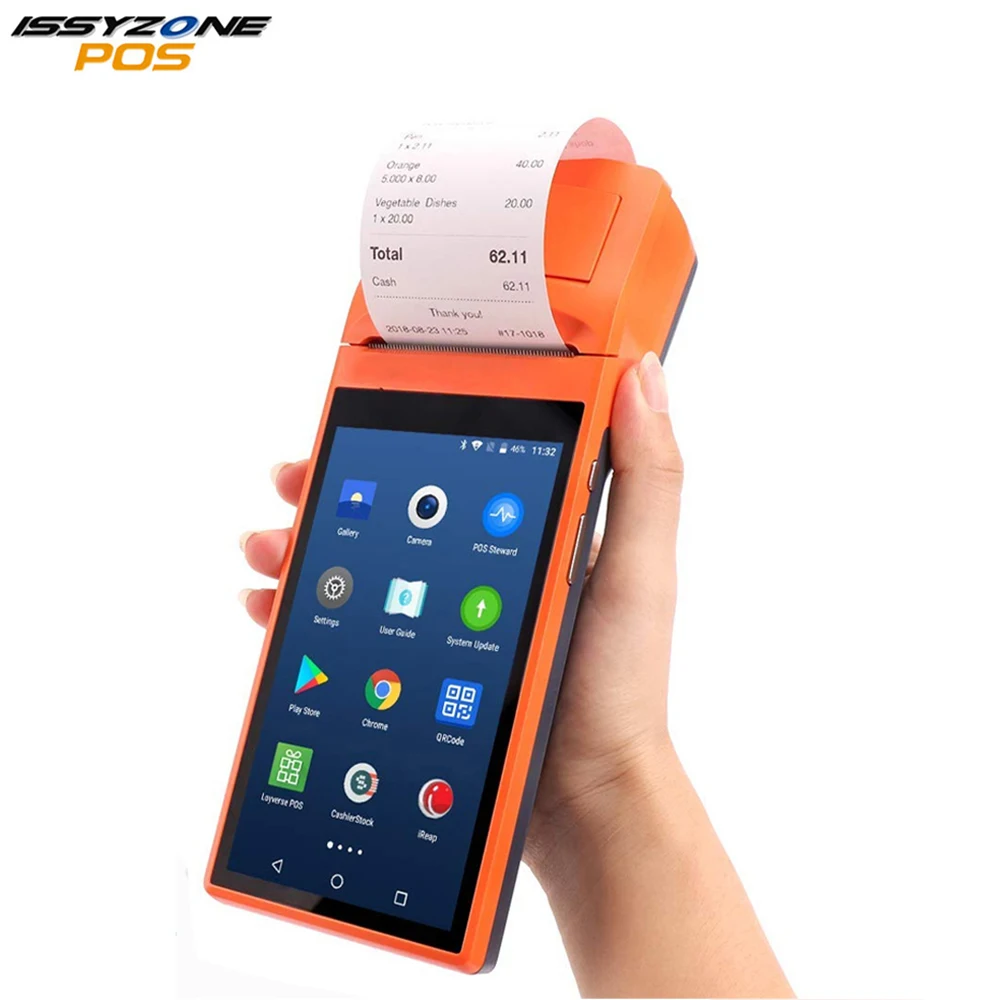 IssyzonePOS الحرارية طابعة الروبوت 6 المحمول 1D 2D اللاسلكية الباركود ماسحة POS محمول بلوتوث WIFI 3G PDA Sunmi V1s IssyzonePOS الحرارية طابعة الروبوت 6 المحمول 1D 2D اللاسلكية الباركود ماسحة POS محمول بلوتوث WIFI 3G PDA Sunmi V1s