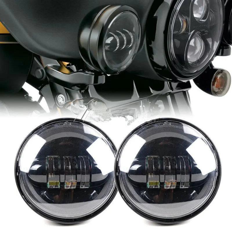 4.5 inch Motorcycle LED Daymaker Auxiliary Passing Lights Bulb for Harley Davidson