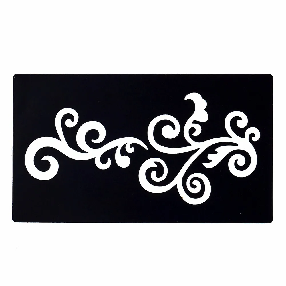 1pc Flower Lace Airbrush Henna Tattoo Stencil for Women Body Art Painting Glitter Ancient Girl Makeup Tattoo Stencil Fashion G56