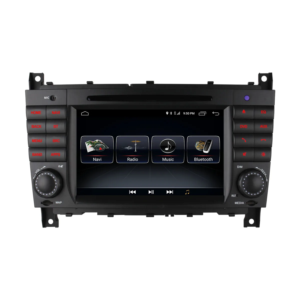 4G SIM LTE Octa 8 Core 2 DIN Android 6,0 Автомобильный DVD gps для Mercedes W203 W219 2004-2007 C200 C230 C180 C320 C350 CLK W209 C class - Цвет: For Ben Original UI