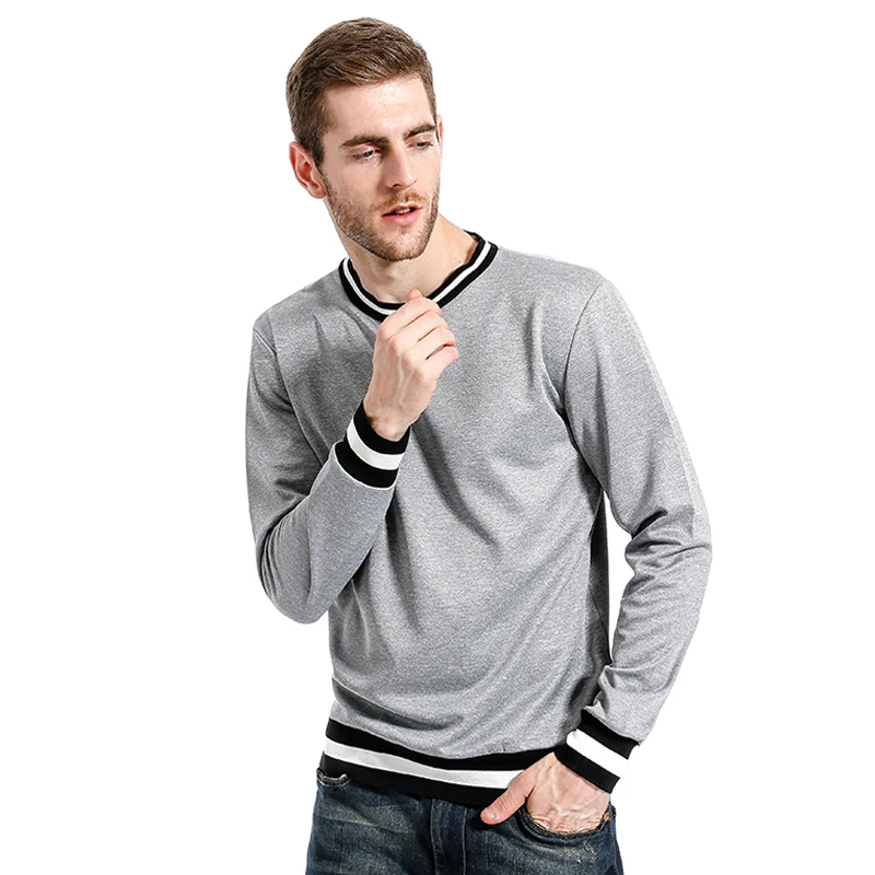 Brand New Clothing Air Layer O neck Men Sweatshirts Casual
