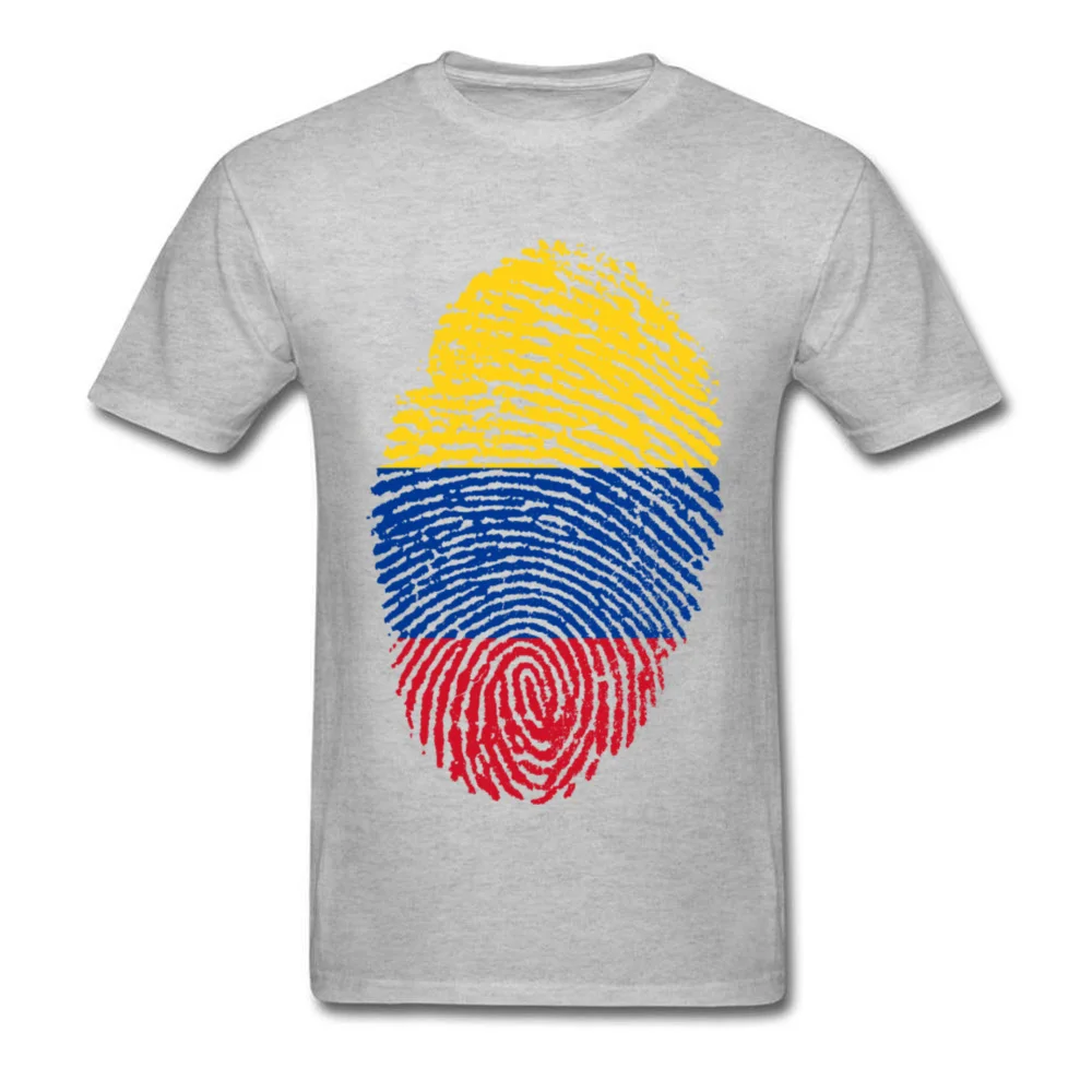 Colombia Flag Fingerprint_grey