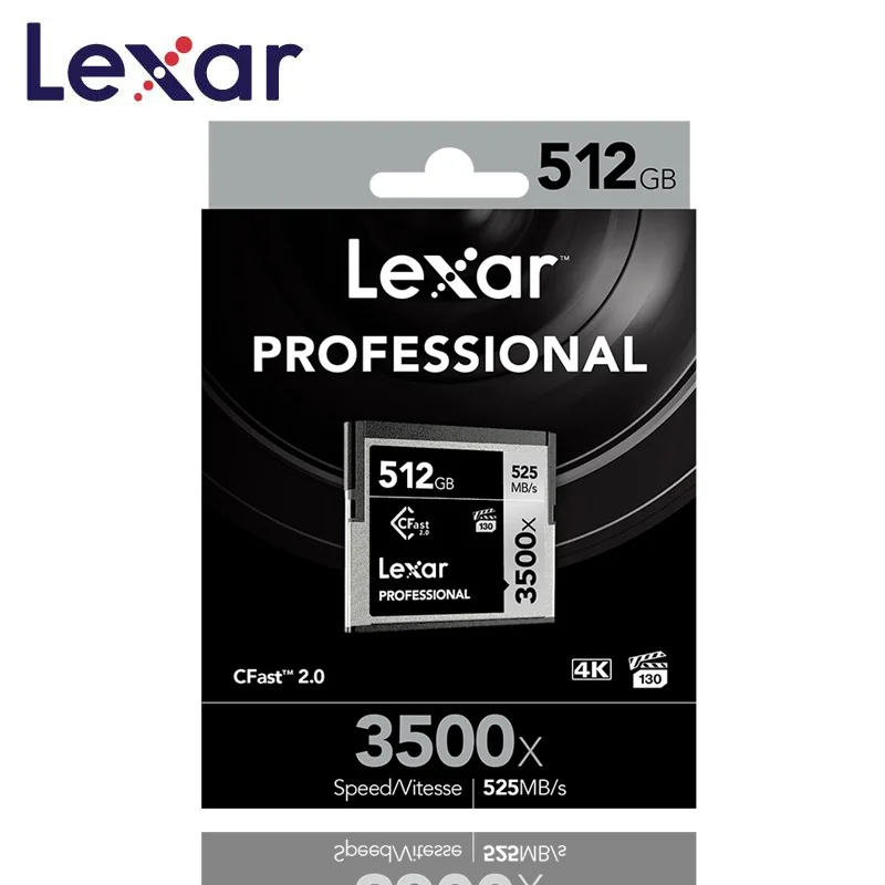 Оригинальная флеш-карта памяти Lexar Cfast2.0 CF 3500X525 M/s 256GB для профессиональных камер sony SLR HDV VPG-130 HD