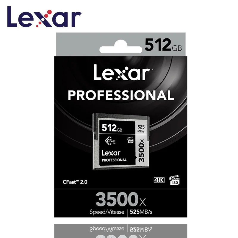 Оригинальная флеш карта памяти Lexar Cfast2.0 CF 3500X 525 м/с 256 ГБ для профессиональной