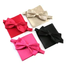 Мужские бабочки карманный квадратный набор простой смокинг вечерние галстуки Бабочка Свадебный галстук платок 38 цветов