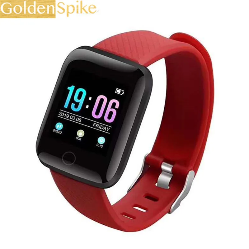 

GOLDENSPIKE 2019 116 Plus Smart Watch Waterproof Message call reminder Smartwatch men Heart Rate monitor Fashion Fitness Tracker