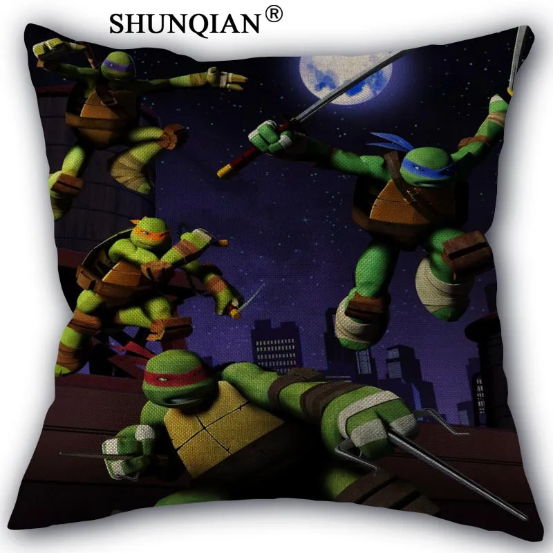 Custom Pillow Cover Teenage Mutant Ninja Turtles Pillowcase Cotton