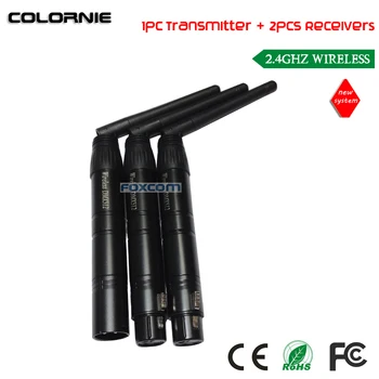 

DHL Free Shipping Wireless DMX transmitter signal receiver for 2.4G wireless DMX512 controller LEDPar light Shaking head lamp