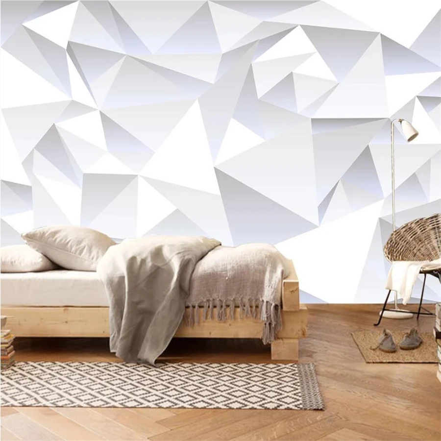 Beibehang пользовательские обои 3d фрески современный минималистский трехмерный треугольник мозаичный узор ТВ диван фон обои