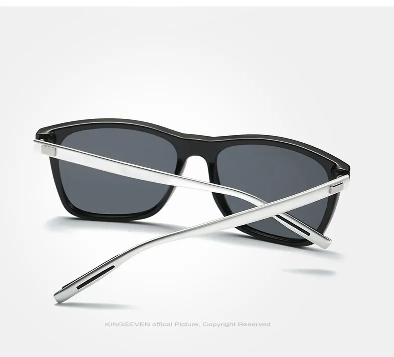 KINGSEVEN Aluminum Frame Sunglasses Men Polarized Mirror