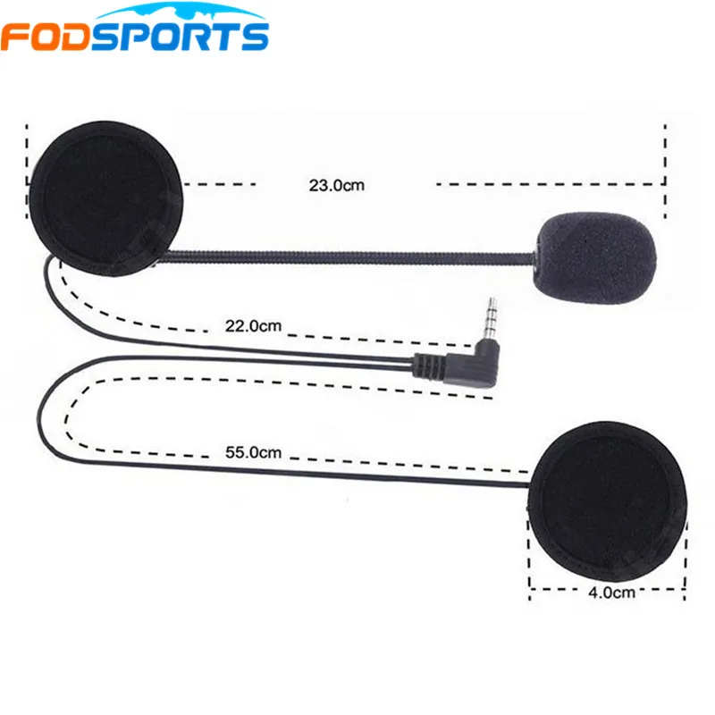 Fodsports Helmet Intercom Earphone for V6 V4 Motorcycle Wireless Bluetooth Helmet Interphone