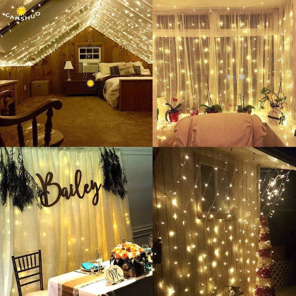 

Christmas Garland LED Curtain Icicle String Light 220V 4m 96Leds Indoor Drop LED Party Garden Stage Outdoor Decorative Lights