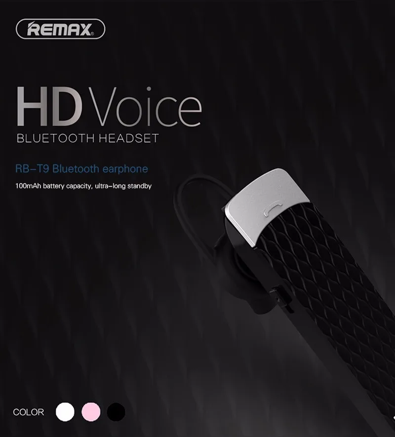 Remax T9 Bluetooth гарнитура Беспроводные наушники французский английский испанский голосовые подсказки гарнитура для смартфонов ПК