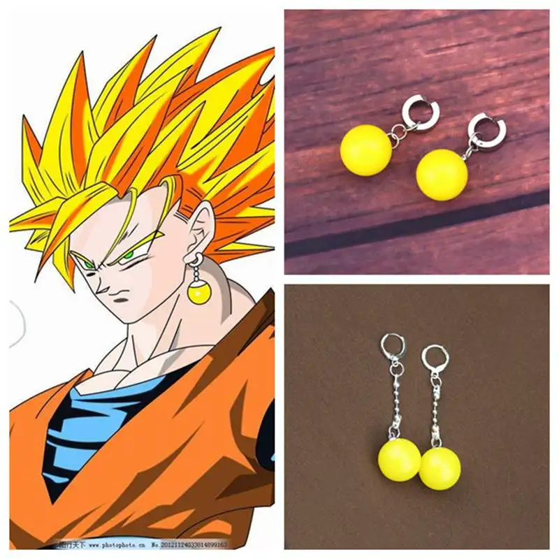 Super Dragon Ball Z Vegetto Potara Black Son Goku Cosplay Costumes Ring