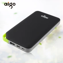 Aigo Power Bank 10000Mah Portable Charger Dual Input Ports for xiaomi mi Powerbank Bateria Externa for iPhone Samsung Xiaomi pad