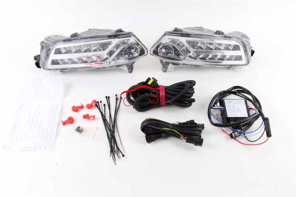 LED Daytime Running Lights with turn signal Daytime For Volkswagen Polo 2014 -2015